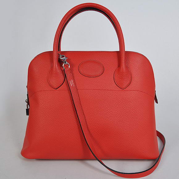 Hermes Bolide 37CM Tote Bags Clemence H1037 Red