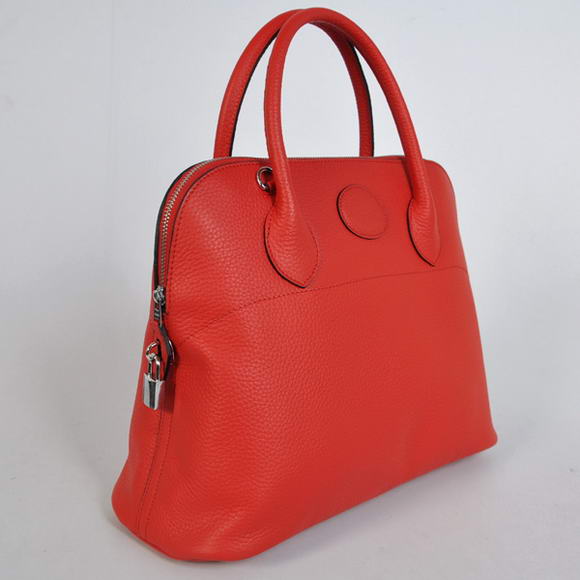 Hermes Bolide 37CM Tote Bags Clemence H1037 Red