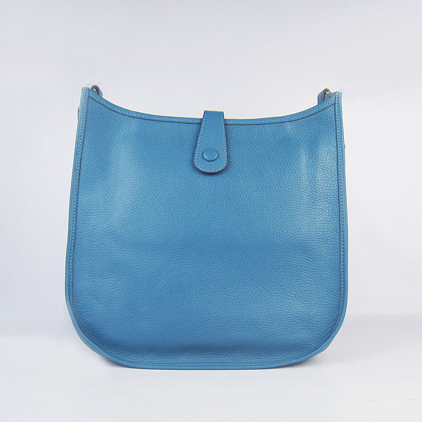 Hermes Cowhide Evelyne Messenger Bag 6309 Blue