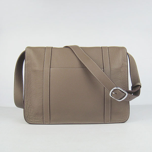 Hermes Jypsiere Togo Leather Messenger Bag H2810 Khaki