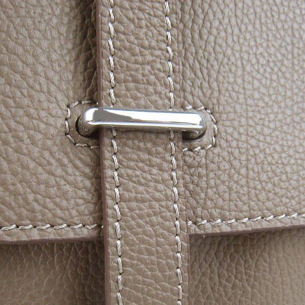 Hermes Jypsiere Togo Leather Messenger Bag H2810 Khaki