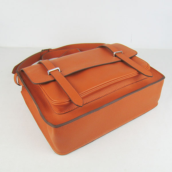 Hermes Jypsiere Togo Leather Messenger Bag H2810 Orange