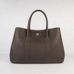 Hermes Garden Party Bag Dark Coffee