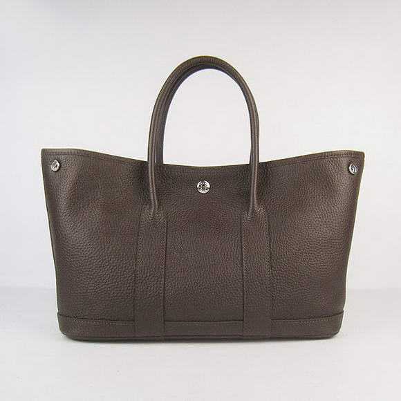 Hermes Garden Party Bag Dark Coffee