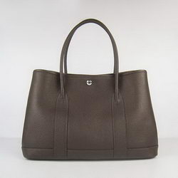 Hermes Jumbo Garden Party Bag Dark Coffee