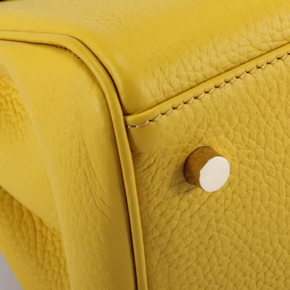 Hermes Kelly 32cm Togo Leather Handbags 6018 Yellow Golden