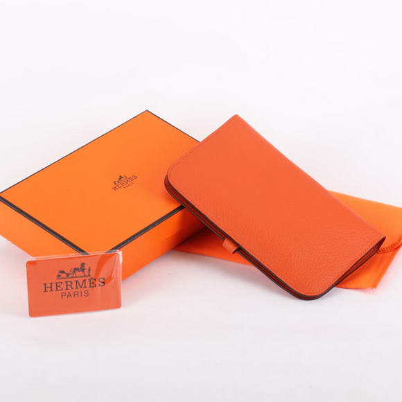 Hermes Dogon Combined Wallets A508 Orange