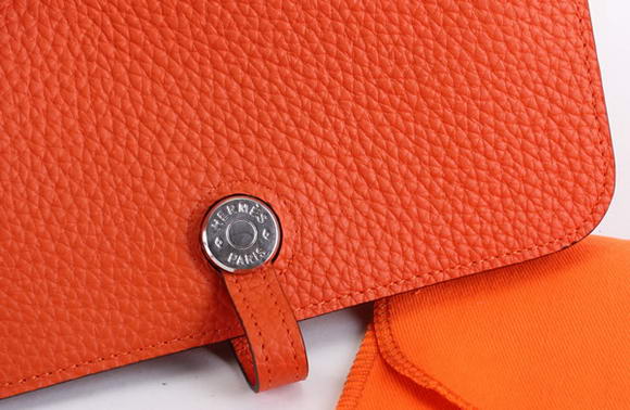 Hermes Dogon Combined Wallets A508 Orange