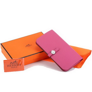 Hermes Dogon Combined Wallets A508 Roseo