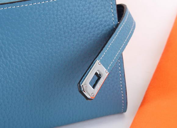 Hermes Kelly Bi-Fold Wallet A708 Blue Hermes Kelly Bi-Fold Wallet A708 Blue