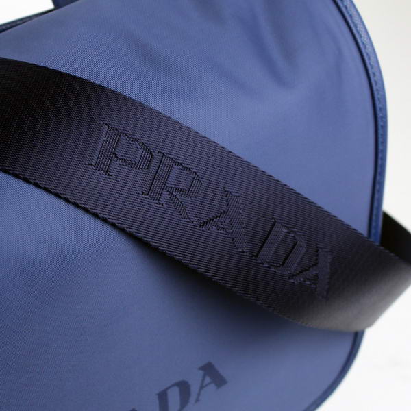 Prada Fabric Messenger Bag V166 Blue