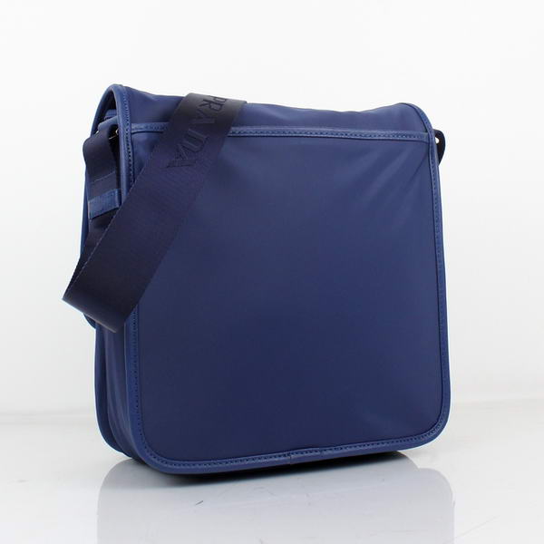 Prada Fabric Messenger Bag V166 Blue