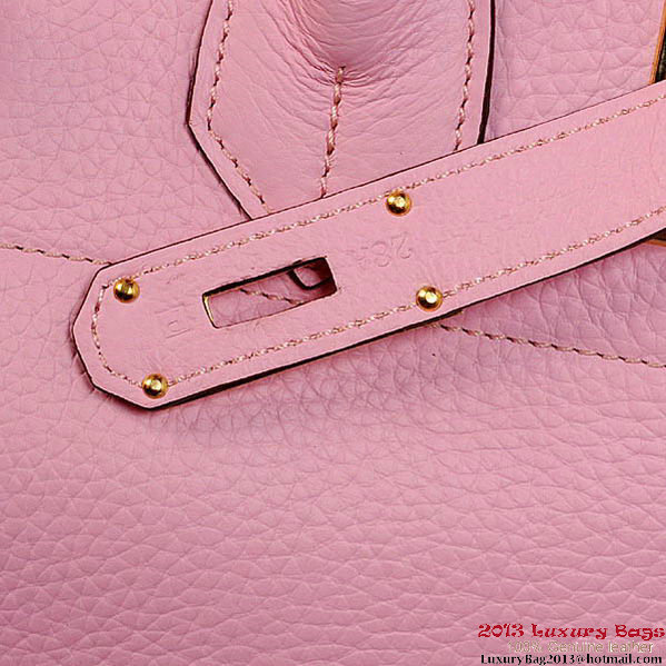 Hermes Birkin 42cm JPG Birkin Togo Leather Bag Pink Gold