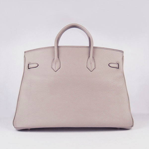 Hermes Birkin 40CM Togo Bag Grey 6099 Gold