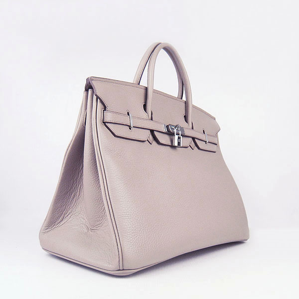 Hermes Birkin 40CM Togo Bag Grey 6099 Silver