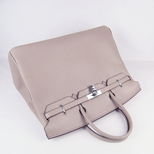 Hermes Birkin 40CM Togo Bag Grey 6099 Silver