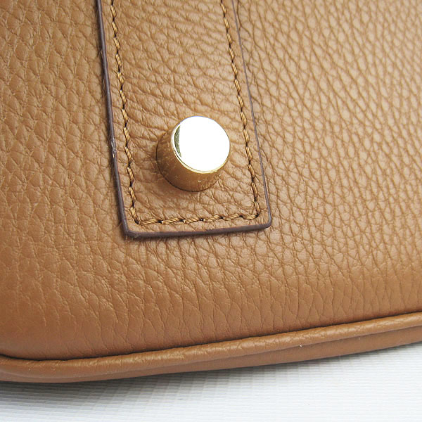 Hermes Birkin 6109 Togo Leather Bag Light Coffee 42cm Gold