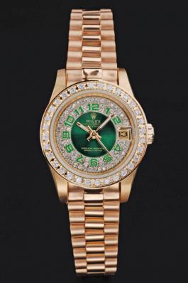 Rolex Datejust Diamond Green 25 mm Women Watch-RD3847 Rolex Datejust Diamond Green 25 mm Women Watch-RD3847