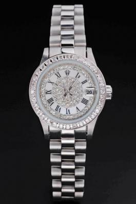 Rolex Datejust Diamond White Surface 25 Mm Women Watch-RD3853 Rolex Datejust Diamond White Surface 25 Mm Women Watch-RD3853