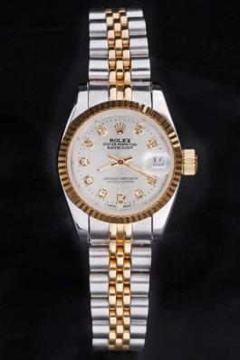 Rolex Datejust Golden&White 25mm Women Watch-RD3833 Rolex Datejust Golden&White 25mm Women Watch-RD3833
