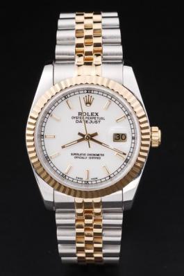 Rolex Datejust Golden White Surface Men Watch-RD2366