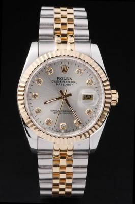 Rolex Datejust Golden Cutwork White Surface Watch-RD2369 Rolex Datejust Golden Cutwork White Surface Watch-RD2369