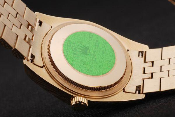 Rolex Datejust Mechanism Golden Bezel White Surface Watch-RD2376 Rolex Datejust Mechanism Golden Bezel White Surface Watch-RD2376