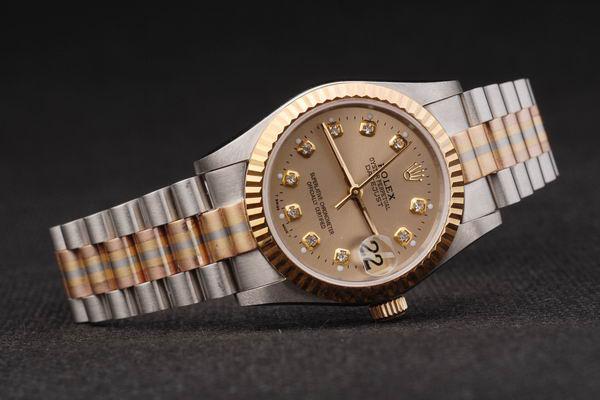 Rolex Datejust Mechanism Golden Surface Cutwork Watch-RD2433 Rolex Datejust Mechanism Golden Surface Cutwork Watch-RD2433
