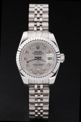 Rolex Datejust Mechanism Silver Cutwork Women Watch-RD2431 Rolex Datejust Mechanism Silver Cutwork Women Watch-RD2431