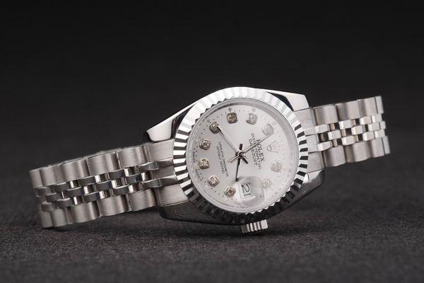 Rolex Datejust Mechanism Silver Cutwork Women Watch-RD2431 Rolex Datejust Mechanism Silver Cutwork Women Watch-RD2431