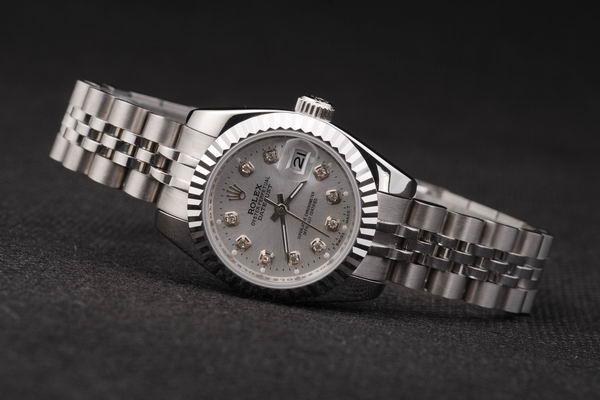 Rolex Datejust Mechanism Silver Cutwork Women Watch-RD2431 Rolex Datejust Mechanism Silver Cutwork Women Watch-RD2431