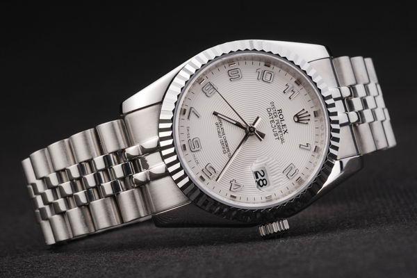 Rolex Datejust Silver Bezel&White Surface Watch-RD2392 Rolex Datejust Silver Bezel&White Surface Watch-RD2392