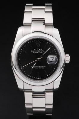Rolex Datejust Swiss Mechanism Silver Black Watch-RD2381 Rolex Datejust Swiss Mechanism Silver Black Watch-RD2381