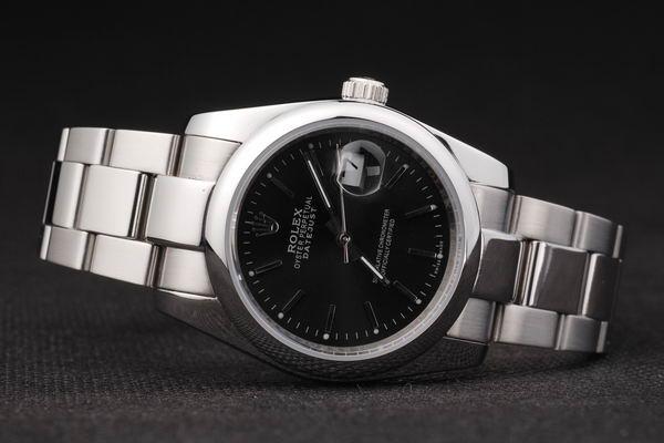 Rolex Datejust Swiss Mechanism Silver Black Watch-RD2381 Rolex Datejust Swiss Mechanism Silver Black Watch-RD2381