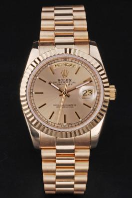 Rolex Day-Date Golden Surface Cutwork Men Watch-RD3838