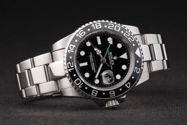 Rolex GMT-Master II Black Stainless Steel Men Watch-RM2418