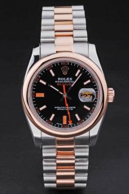 Rolex Milgauss Rose Gold&Black Stainless Steel 34mm Watch-RM3873 Rolex Milgauss Rose Gold&Black Stainless Steel 34mm Watch-RM3873