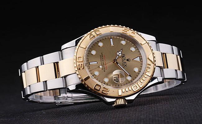 Rolex Yacht-Master II Golden Surface Cutwork Men Watch-RY3901