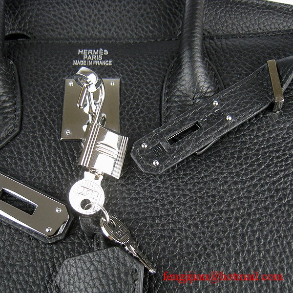 Hermes Birkin 30cm Togo Leather Bag Black 6088