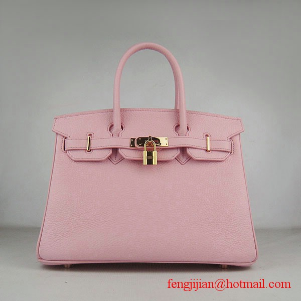 Hermes Birkin 30cm Togo Leather Bag Pink 6088