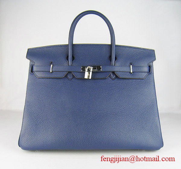 Hermes Birkin 40cm Togo Bag Dark Blue 6099