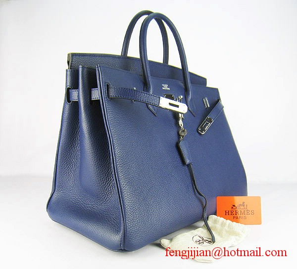 Hermes Birkin 40cm Togo Bag Dark Blue 6099