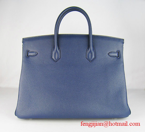 Hermes Birkin 40cm Togo Bag Dark Blue 6099