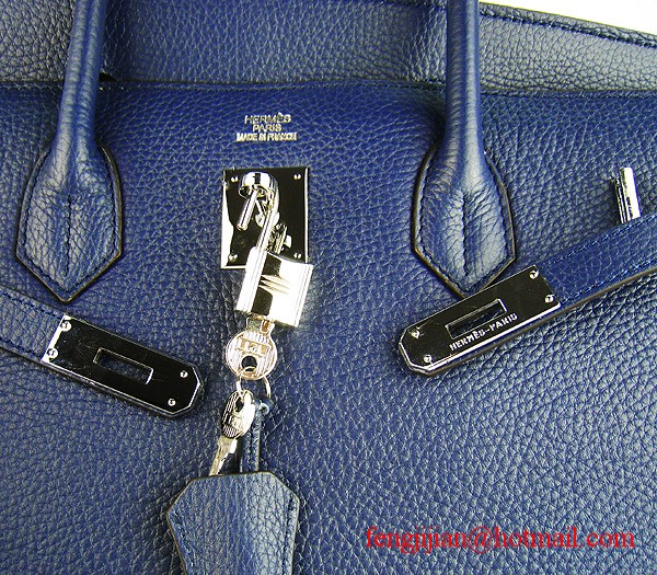 Hermes Birkin 40cm Togo Bag Dark Blue 6099