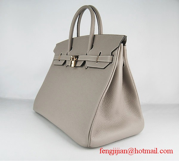 Hermes Birkin 40cm Togo Bag Grey 6099