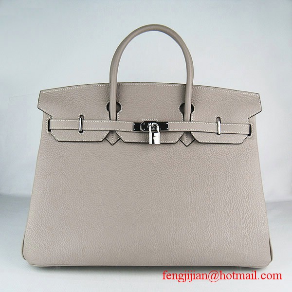 Hermes Birkin 40cm Togo Bag Grey 6099