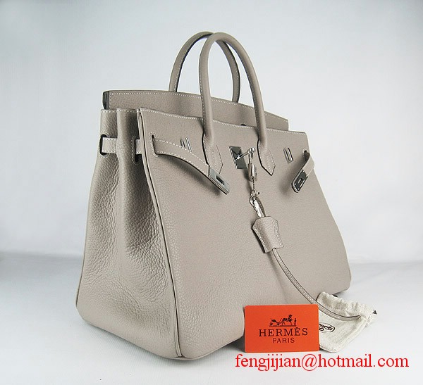 Hermes Birkin 40cm Togo Bag Grey 6099