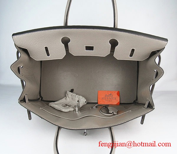 Hermes Birkin 40cm Togo Bag Grey 6099