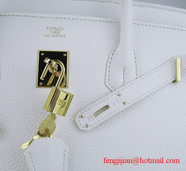 Hermes Birkin 40cm Togo Bag 6099 Light White gold padlock