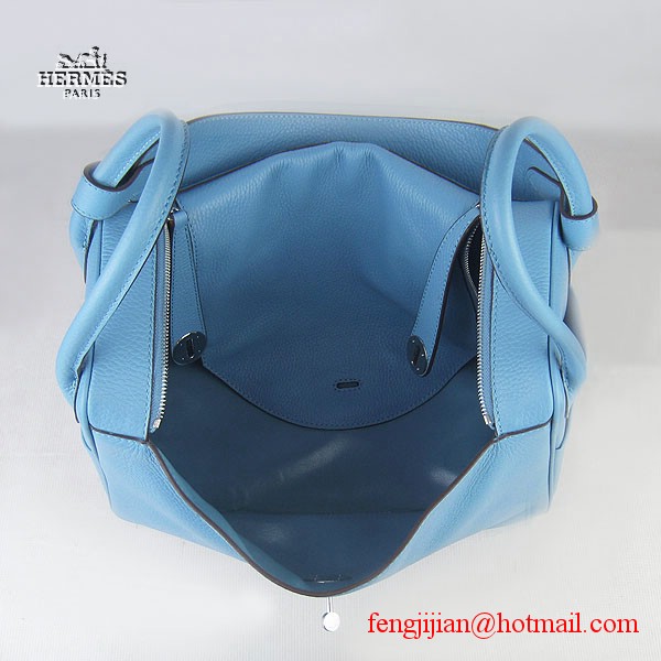 Hermes Women Shoulder Bag Light Blue 6208